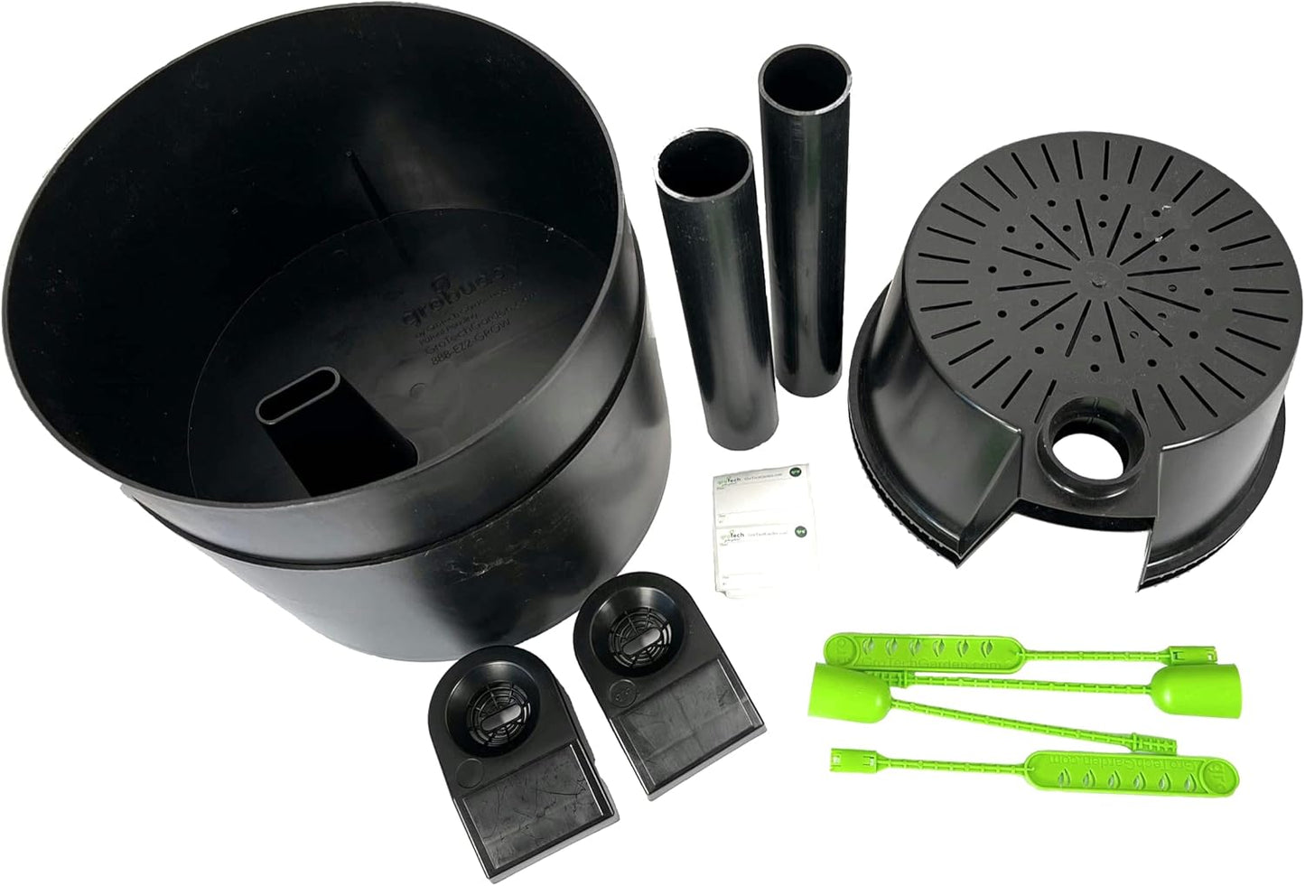 GroBuddy Self Watering Insert Kit (2 Pack) - Auto-Watering System w/LifeTested™ Technology, 1-Gal. Water Reservoir & Level Indicator - Root-Focused Self-Watering Large Pots for Indoor Plants & Outdoo